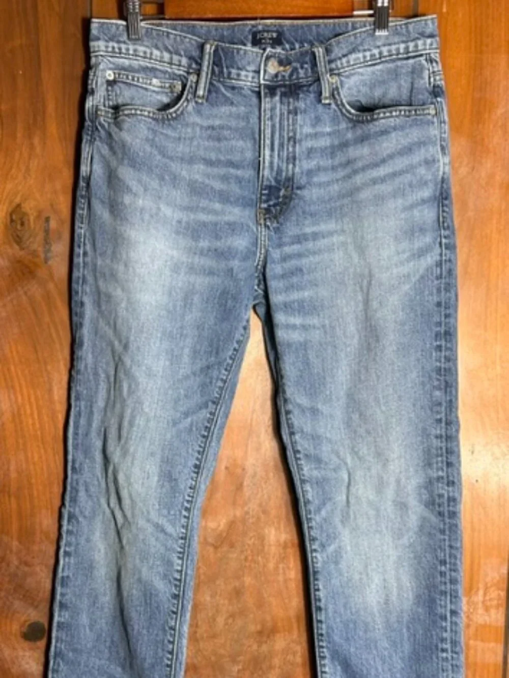 J.Crew Flex Jeans Mens Sz 32/32 Blue Medium Wash Straight Leg Casual Denim